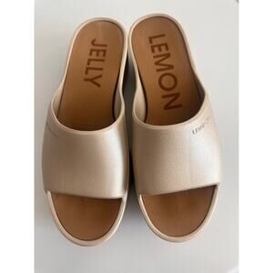 Lemon Jelly Sunny Women's Platform Sandals Slides Champagne EU 40/ US 9
